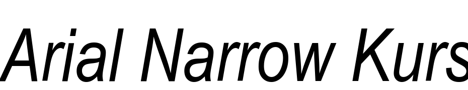 Arial Narrow Italic Yazı tipi ücretsiz indir